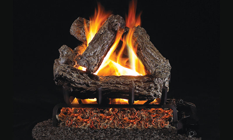 Load image into Gallery viewer, Fireplaces Real Fyre and Peterson Mississauga (Rustic Oak).
