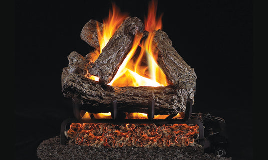 Fireplaces Real Fyre and Peterson Mississauga (Rustic Oak).