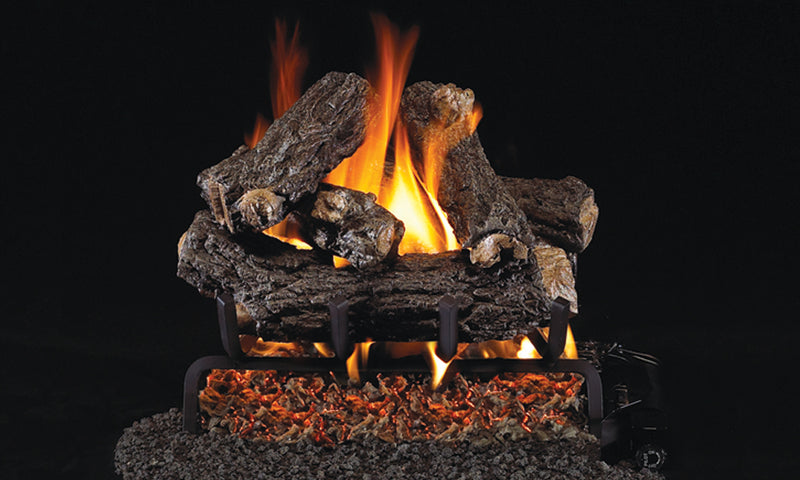 Load image into Gallery viewer, Fireplaces Real Fyre and Peterson Mississauga (Rustic Oak Designer).
