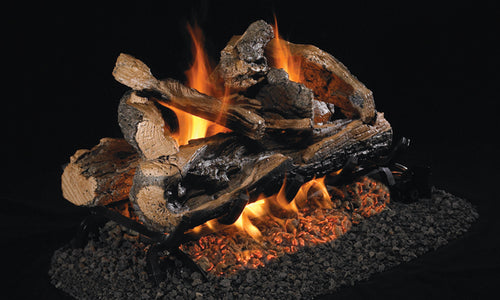 Fireplaces Real Fyre and Peterson Mississauga (Rugged Split Oak – See Thru).