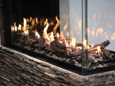 Load and play video in Gallery viewer, RP424PF 3-Sided Pier Fireplace
