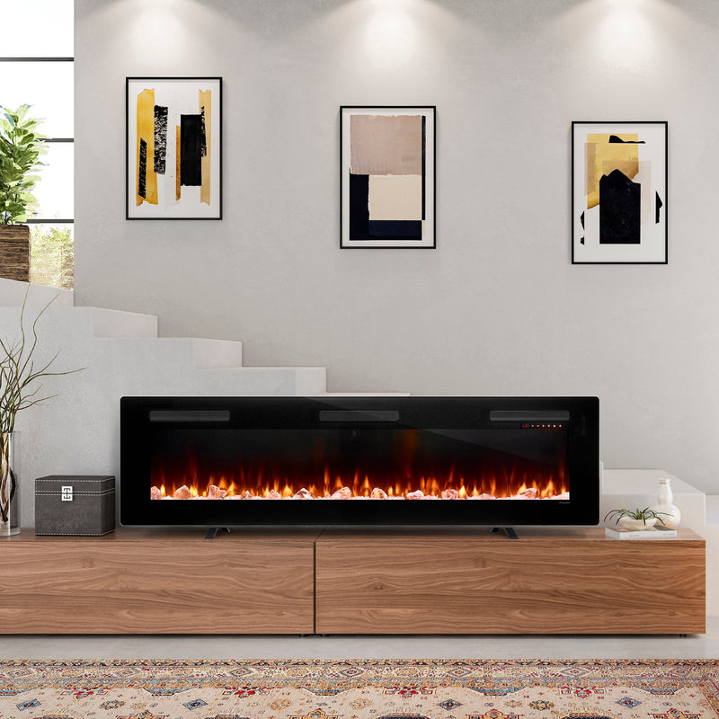 Load image into Gallery viewer, Sierra 72" Wall-mounted/Built-In  Linear Electric Fireplace
