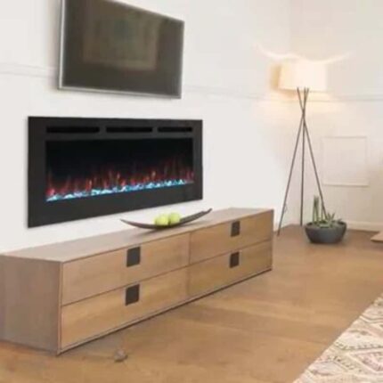 SimpliFire Allusion recessed linear 60″ electric fireplace