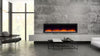 50" Allusion Platinum recessed linear electric fireplace