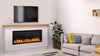 72" Allusion Platinum recessed linear electric fireplace