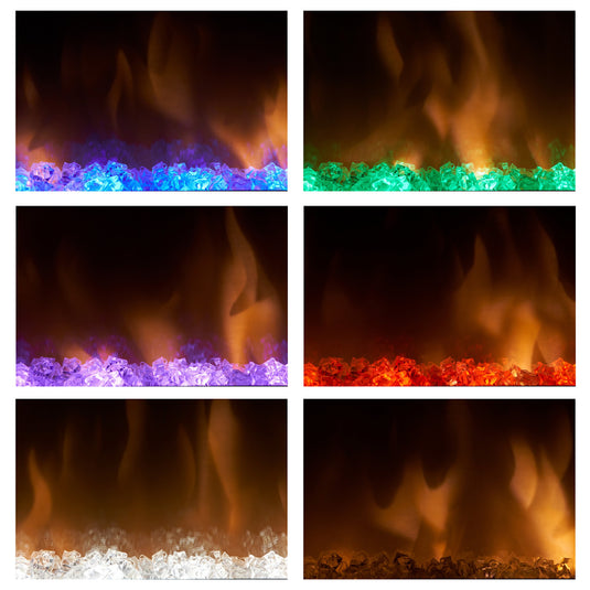 Slim 36" Linear Electric Fireplace