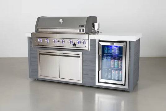 Mont Alpi 6 Burner Stainless Steel Artwood Outdoor Kitchen