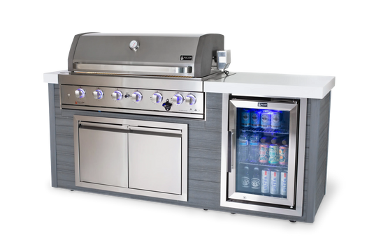 Mont Alpi 6 Burner Stainless Steel Artwood Outdoor Kitchen