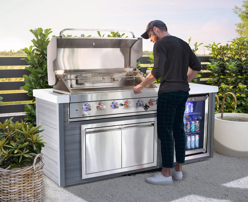 Load image into Gallery viewer, Mont Alpi 6 Burner Stainless Steel Artwood Outdoor Kitchen
