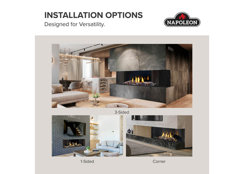 Load image into Gallery viewer, Tall Bay Luxuria™ 50 Napoleon Multi-Sided Gas Fireplace
