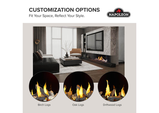 Tall Bay Luxuria™ 50 Napoleon Multi-Sided Gas Fireplace