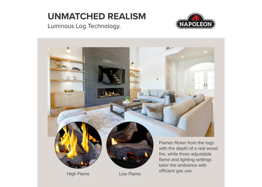 Tall Bay Luxuria™ 62 Napoleon Multi-Sided Gas Fireplace