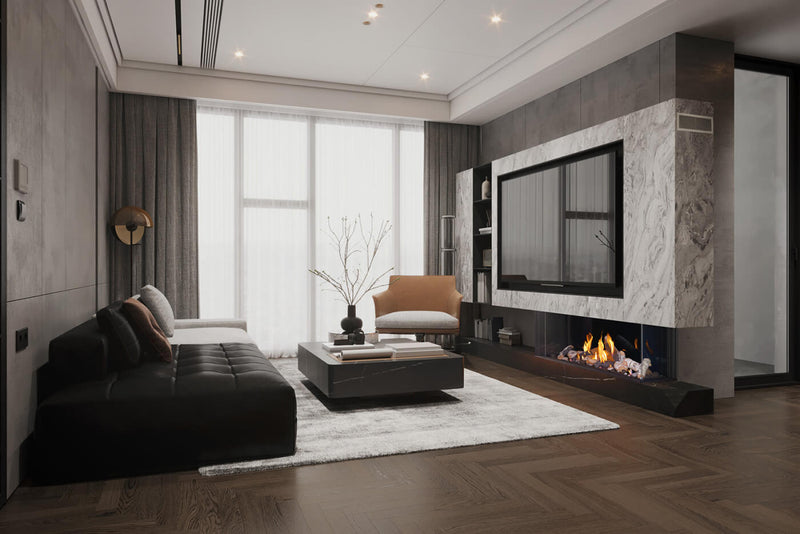 Load image into Gallery viewer, Tall Bay Luxuria™ 62 Napoleon Multi-Sided Gas Fireplace
