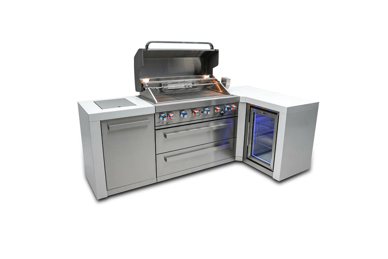 Load image into Gallery viewer, Mont Alpi 805 Deluxe Island with a 90 Degree Corner and a Fridge Cabinet
