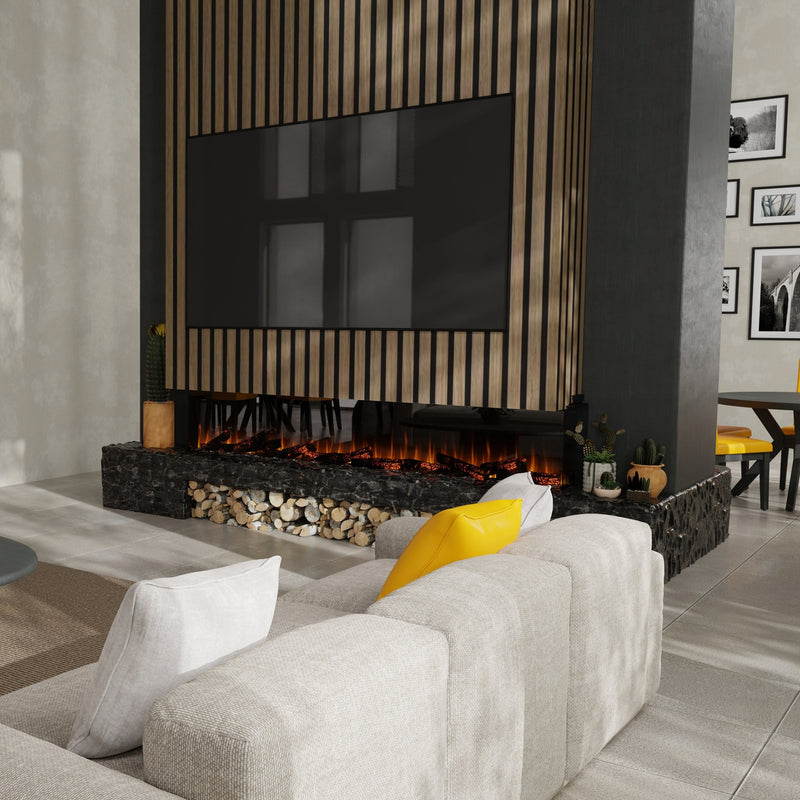 Load image into Gallery viewer, Ignite Ultra 100" Linear Electric Fireplace
