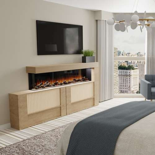 Load image into Gallery viewer, Ignite Ultra 100" Linear Electric Fireplace
