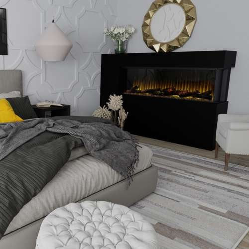Load image into Gallery viewer, Ignite Ultra 74" Linear Electric Fireplace
