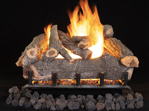 Smoky Weathered Oak Outdoor Logs