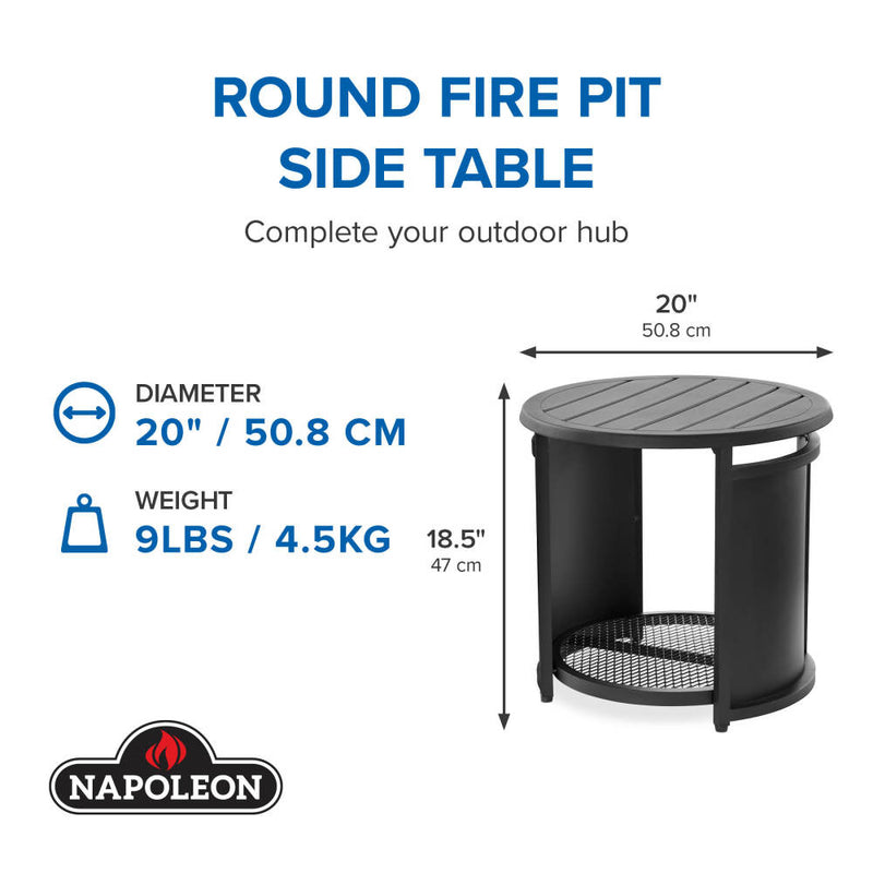 Load image into Gallery viewer, Round Fire Pit Side Table
