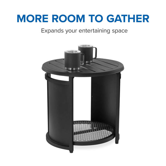 Round Fire Pit Side Table